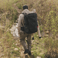 Black FERNWEH Backpack Lifestyle Image