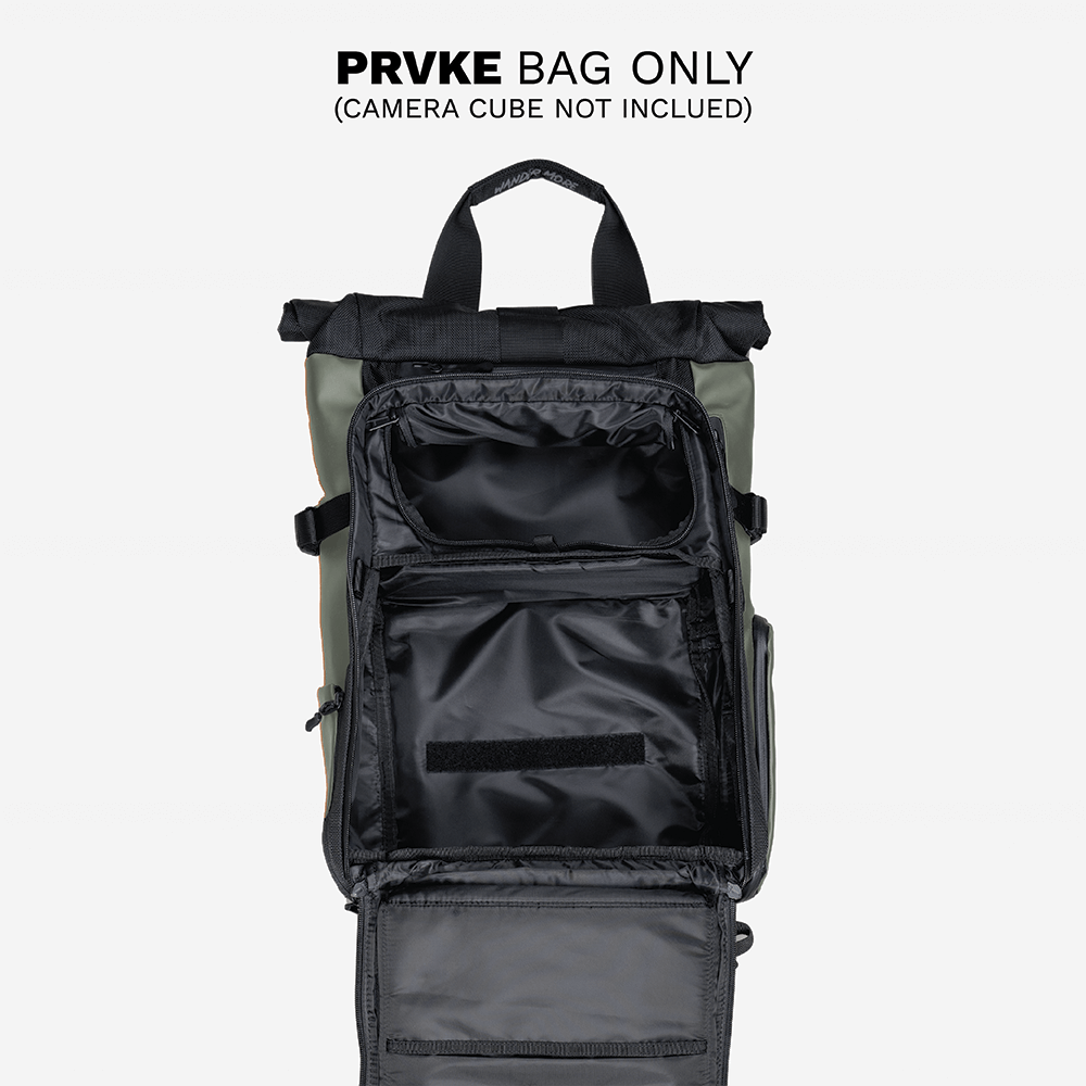 Wasatch Green PRVKE Bag Only Interior