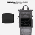 PRVKE Clamshell Open with Essential Camera Cube