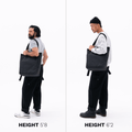 Wandrd Tote Backpack Male Size Comparison