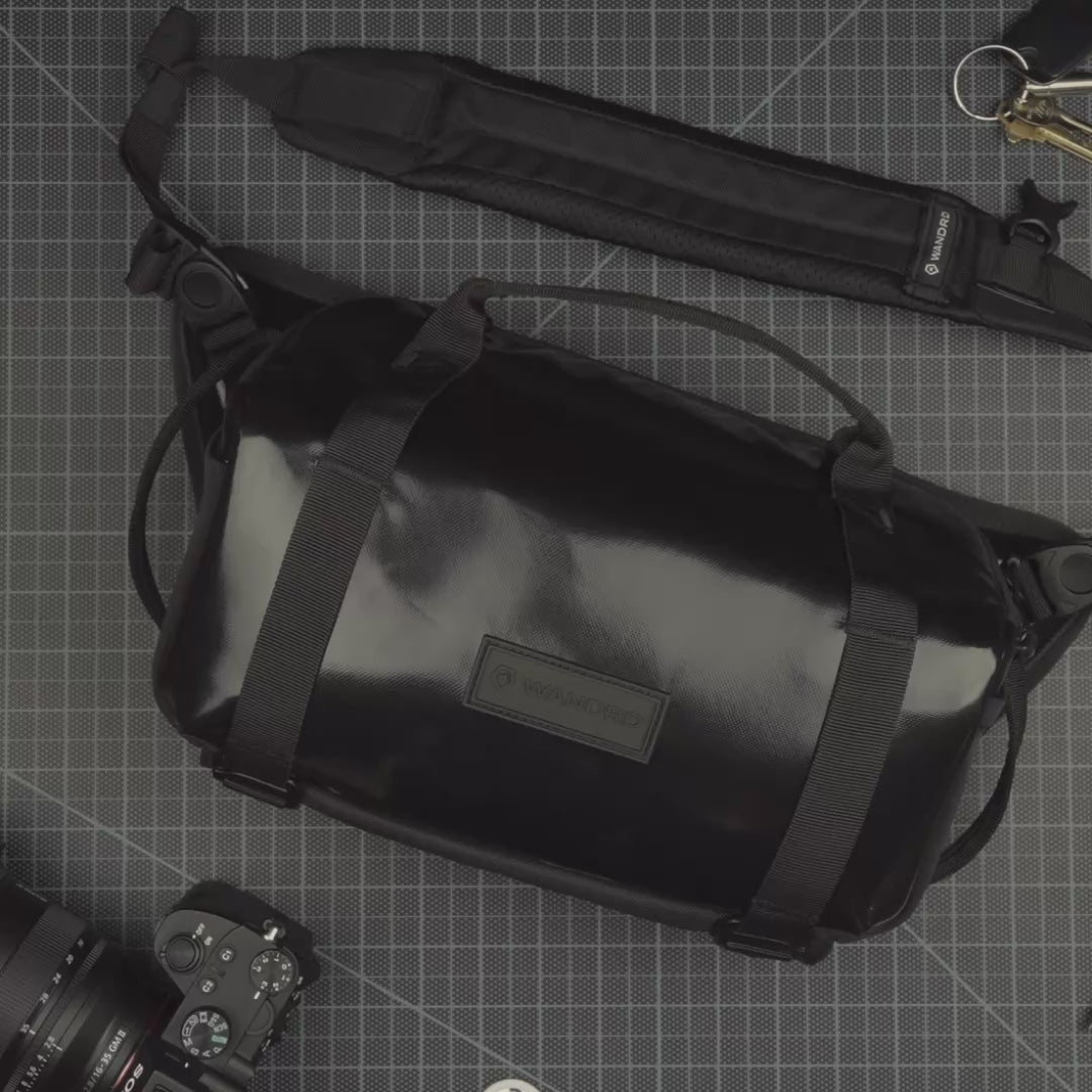 ROGUE 6L Sling in High-Gloss Black – WANDRD Gear