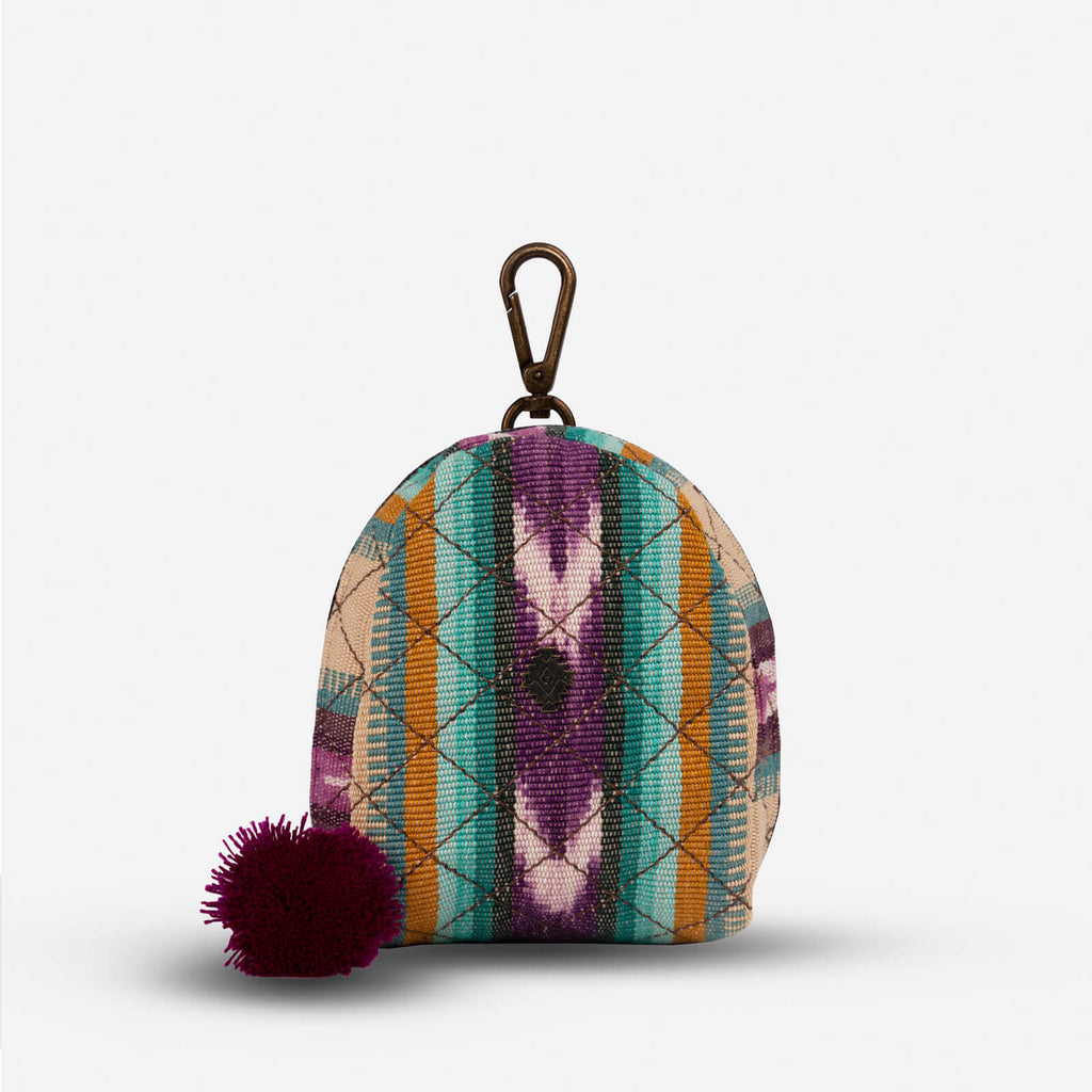 Teal Azalea Micro Pouch Front